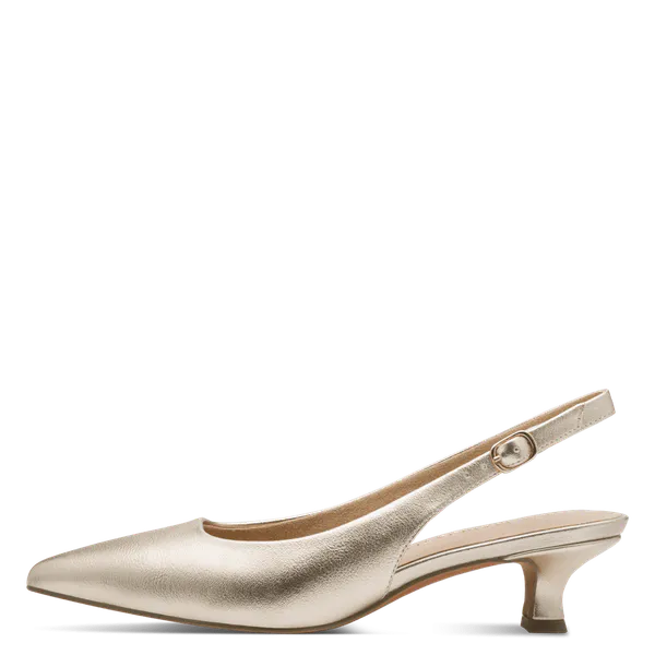 Hovedbilde PUMPS SNERTEN HÆL M/SLINGBACK - GULL