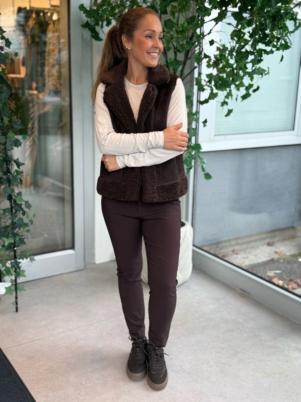 LAMBY VEST - BRUN