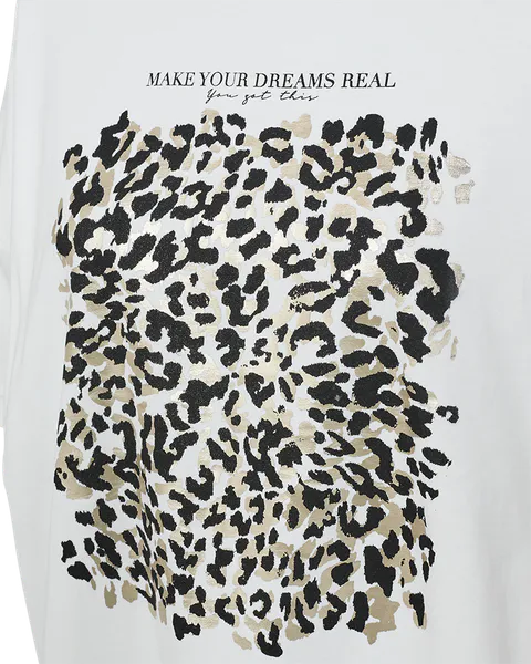 Hovedbilde CAROL T-SHIRT - OFFWHITE / SORT