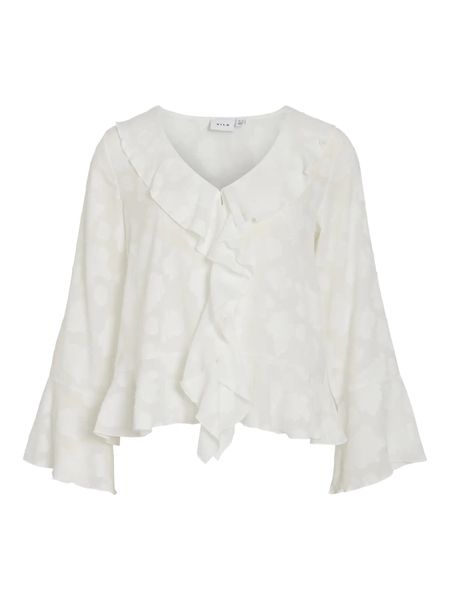 Hovedbilde ESURA BLUSE M/VOLANGER - OFFWHITE