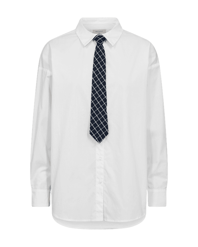 FIVA SKJORTE M/SLIPS - OFFWHITE