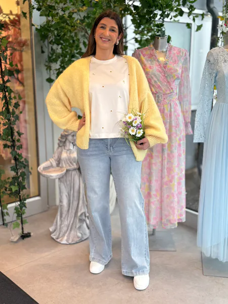 Hovedbilde MAYBE STRIKKET CARDIGAN - GUL