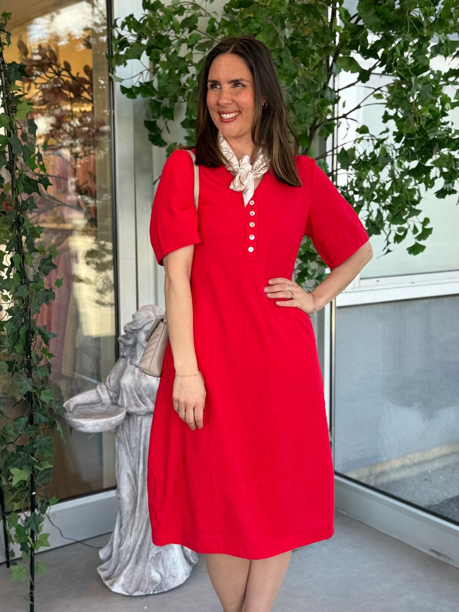 LAVA KJOLE V-HALS - RØD