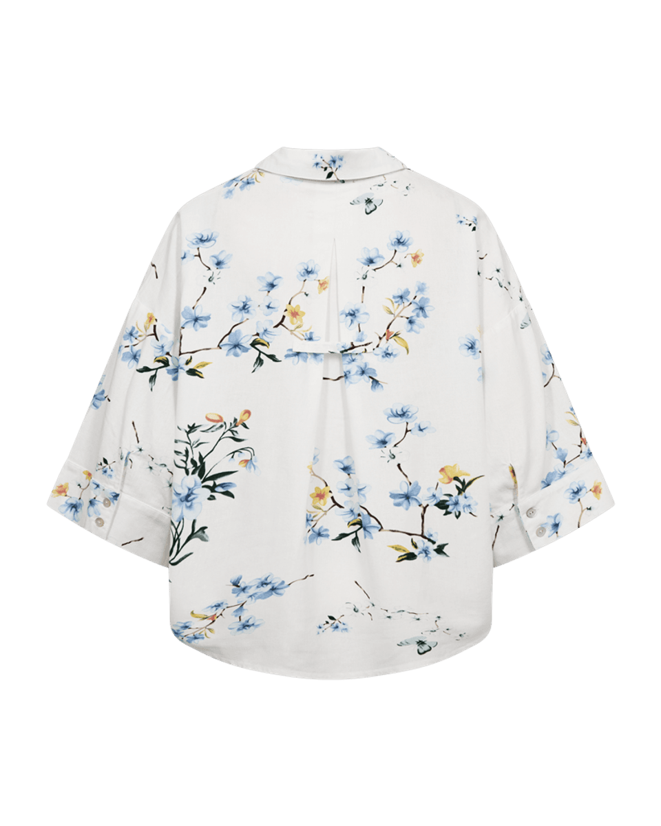 LAVISCO SKJORTE - BLÅ BLOMSTER