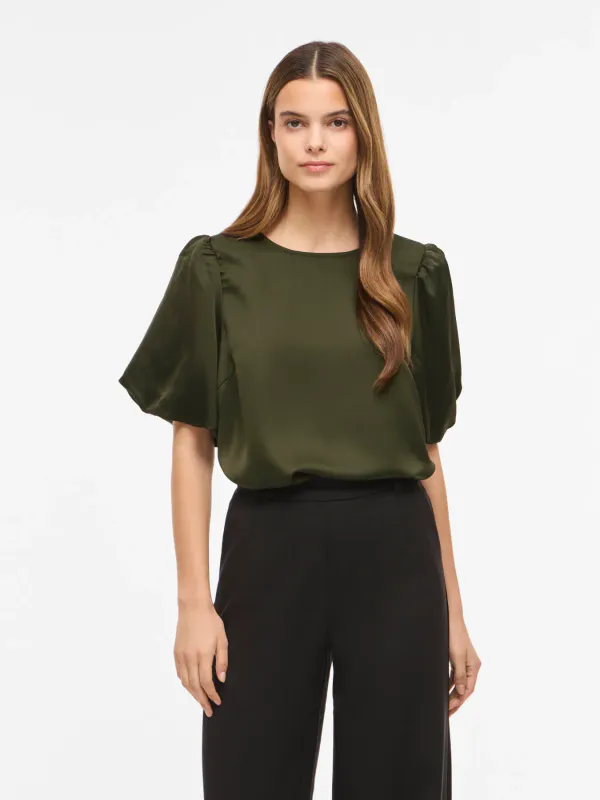 ELLETTE TOPP M/PUFFERM - OLIVEN