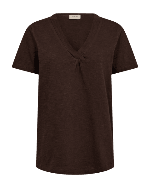 Hovedbilde SABINA T-SHIRT V-HALS - BRUN