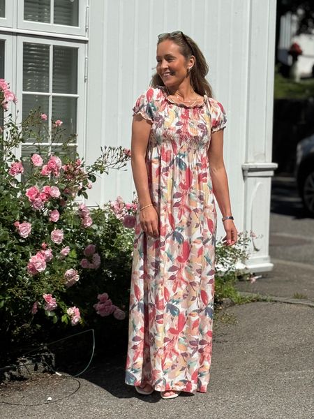 Hovedbilde LISE MAXI DRESS - CORAL MIX
