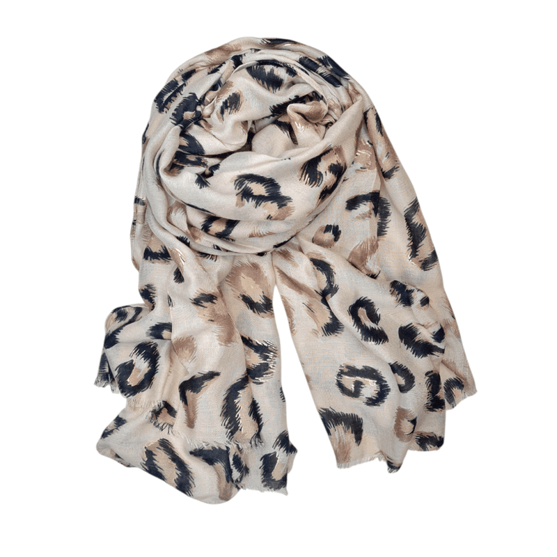 SKJERF LEOPARD - TAUPE