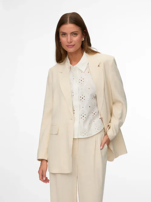 Hovedbilde SISSEVERA BLAZER - CREAM MELERT