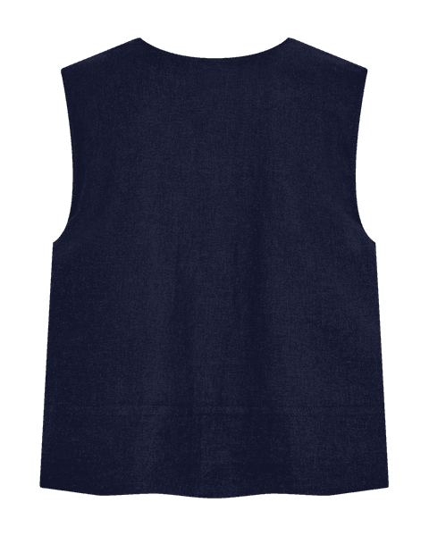 Hovedbilde LAVA LIN/VISCOSE TOPP M/KNAPPER FORAN - NAVY