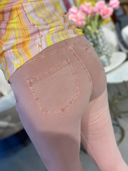 Hovedbilde BOW BOMULLSTWILL BUKSE M/BOW - ROSA