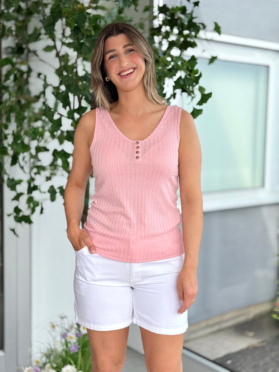 BASAC TOPP M/KNAPPER  - ROSE