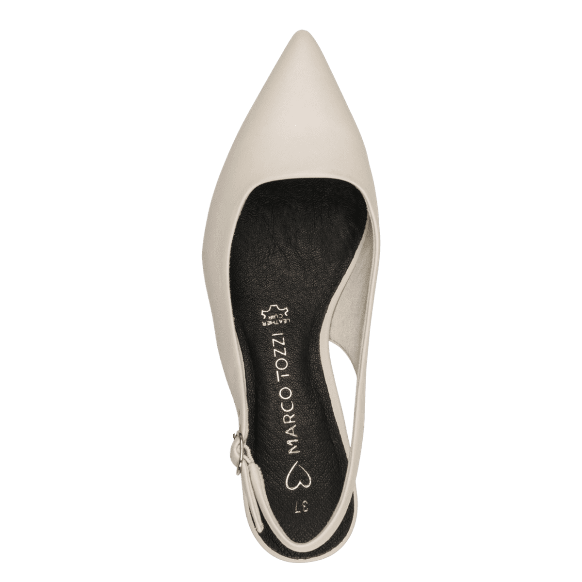 PUMPS I SKINN M/SLINGBACK - CREAM