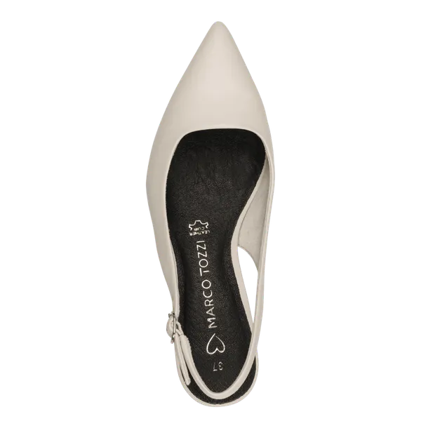 Hovedbilde PUMPS I SKINN M/SLINGBACK - CREAM