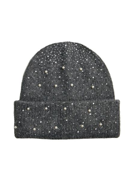 Hovedbilde SUMM LUE M/PERLER - KOKSGRÅ