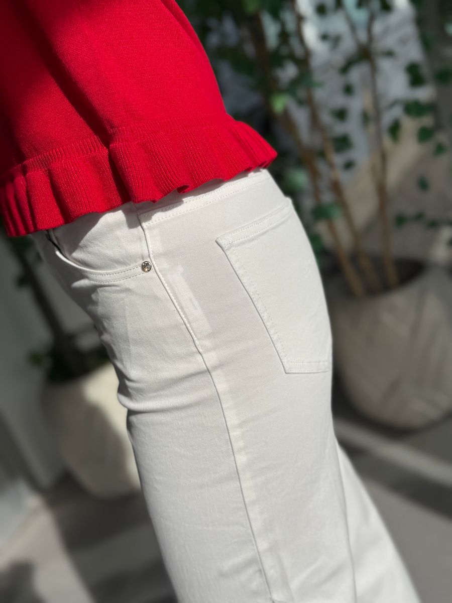 KATIE GENSER M/FRILL - RØD