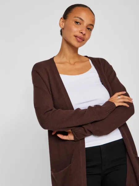 Hovedbilde VIRIL CARDIGAN LANG - BRUN