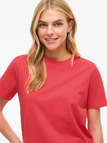 Hovedbilde NORA T-SHIRT - BRINGEBÆRRØD