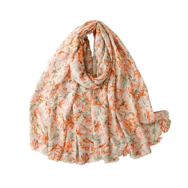 Hovedbilde SKJERF LANGT SMÅMØNSTRET - ORANGE MIX