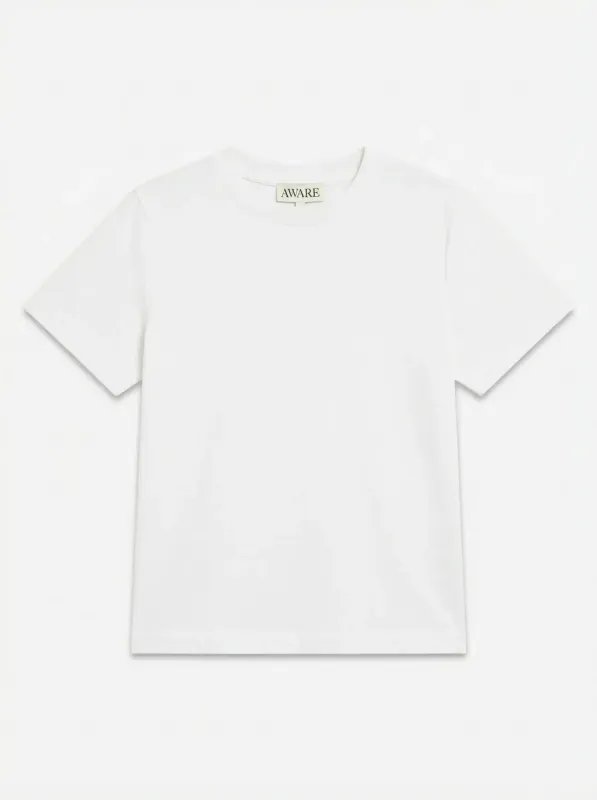NAIMA T-SHIRT - HVIT