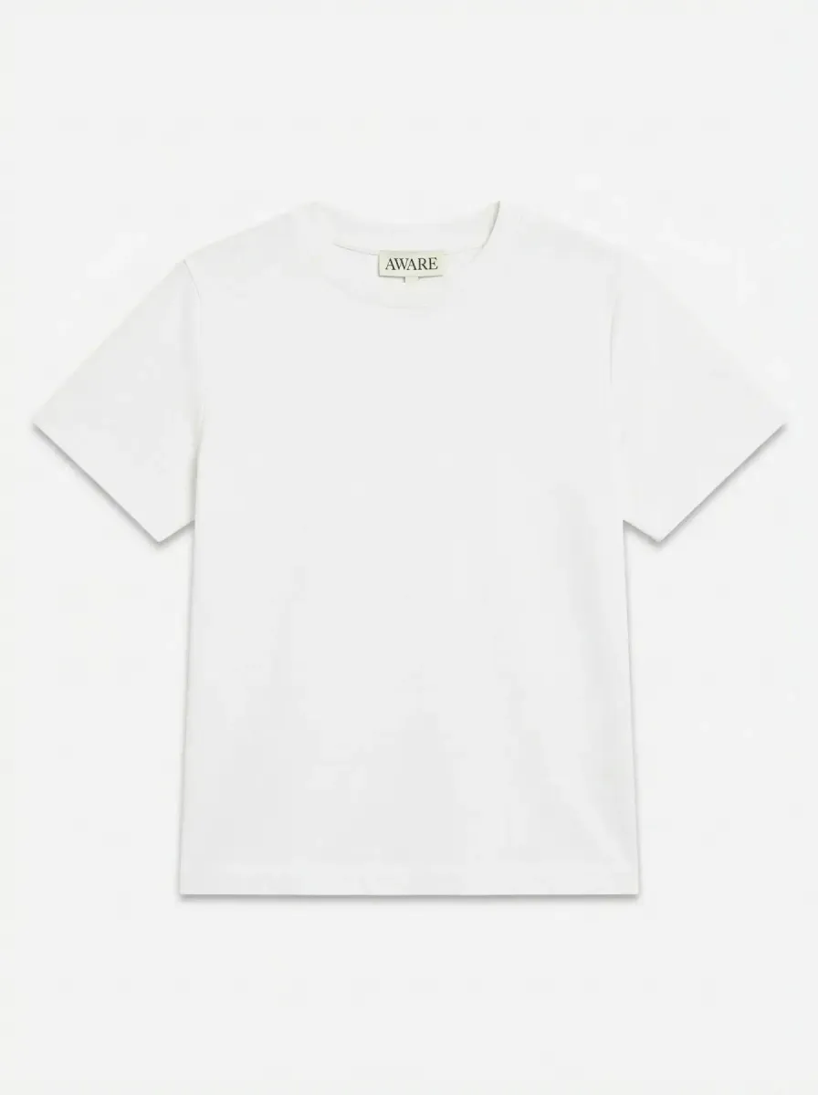 NAIMA T-SHIRT - HVIT