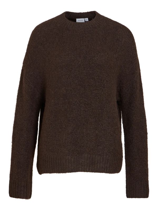 BOWS KNIT GENSER - BRUN MELERT