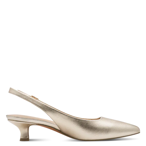 Hovedbilde PUMPS SNERTEN HÆL M/SLINGBACK - GULL