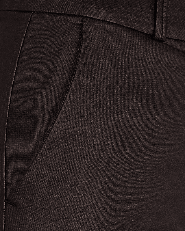 SOLVEJ CHINOS BUKSE COATED - BRUN