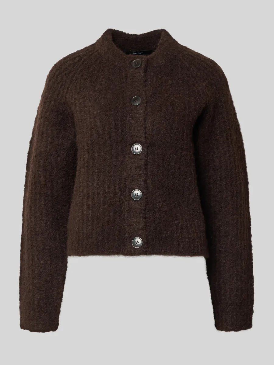 CARMEN STRIKKET CARDIGAN - BRUN