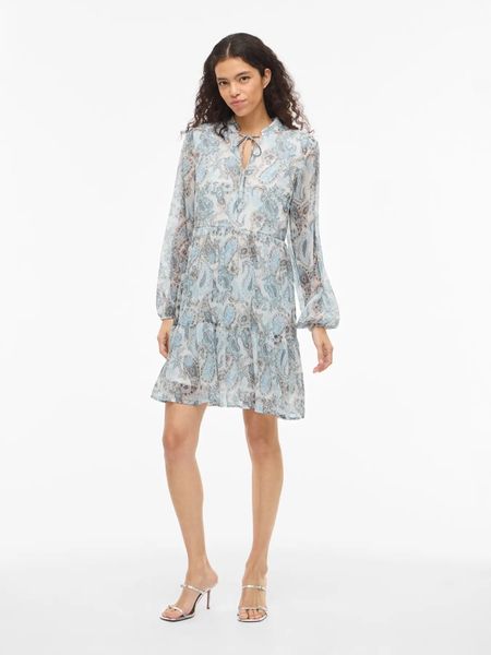 Hovedbilde FALIA KJOLE PAISLEY- LYSBLÅ PRINT