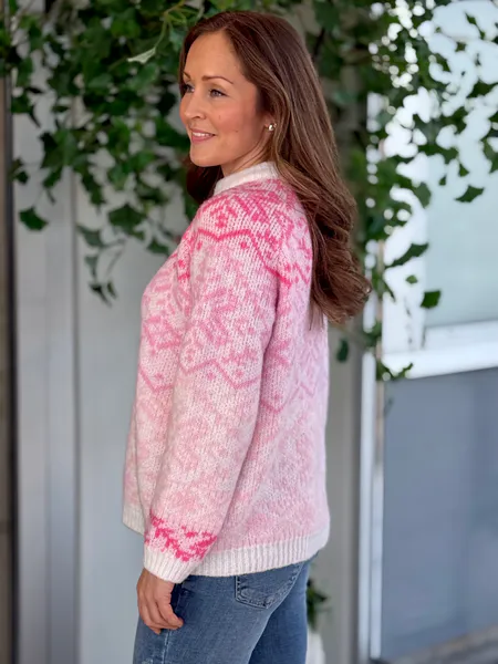 Hovedbilde JO GENSER - ROSA MØNSTER