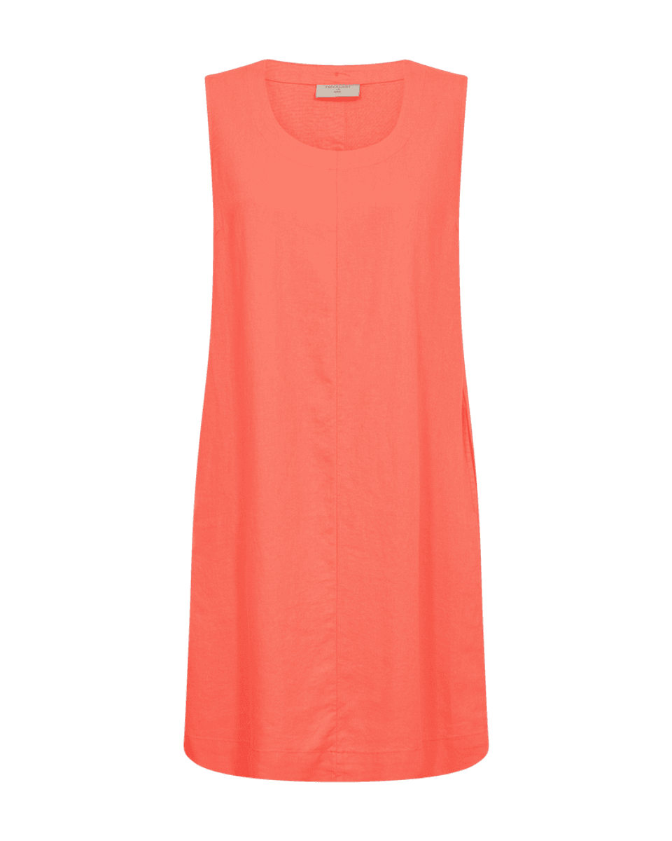 LAVA KJOLE U/ERM M/KNAPPER BAK - ORANGE 