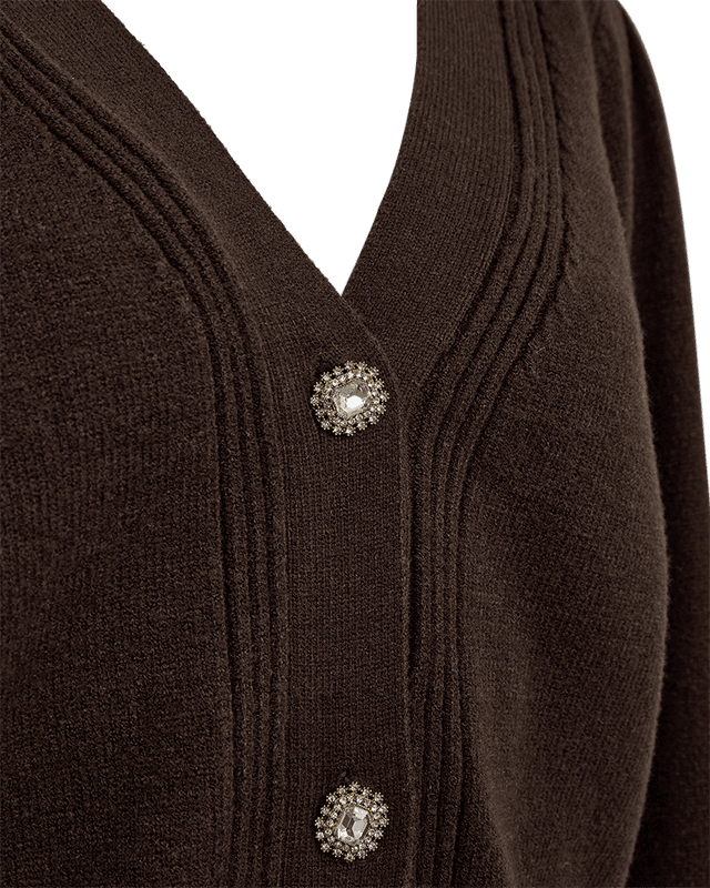 ALPI CARDIGAN - BRUN