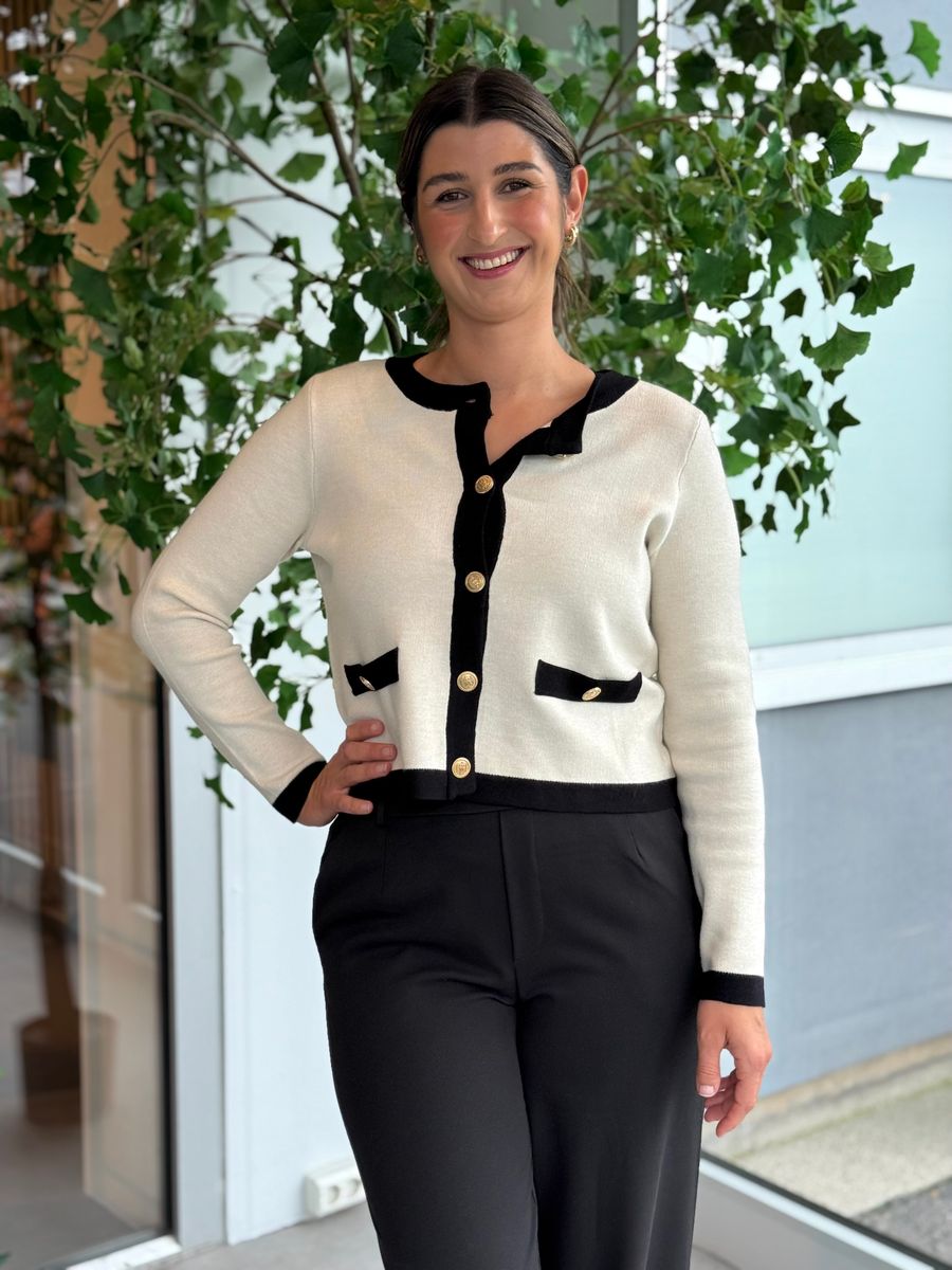 CASSIE JAKKE - CREAM / SORT