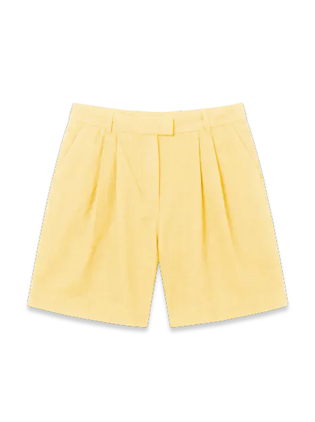 Hovedbilde MARLEY LIN/VISCOSE SHORTS  - GUL