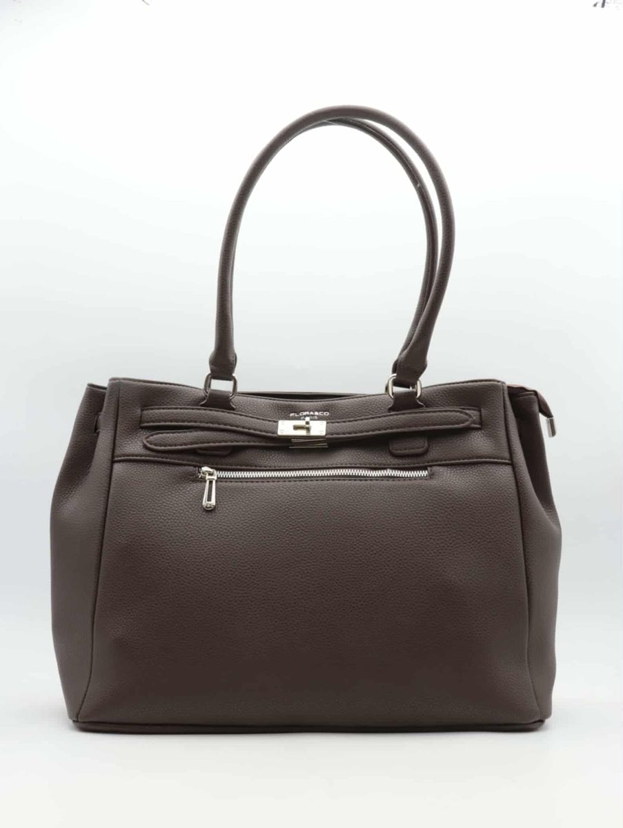 ALBERTINE STOR VESKE - BRUN