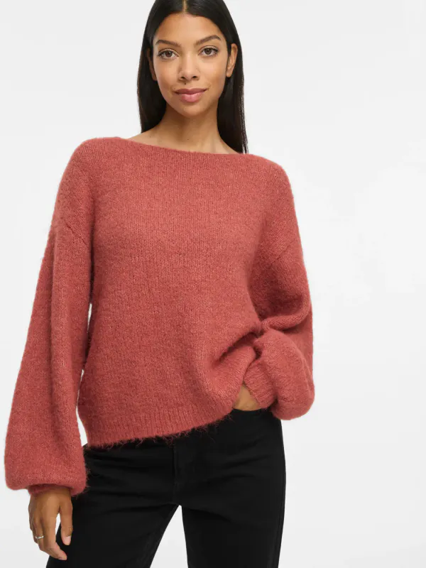 MARLEY KNIT PULLOVER - RUST