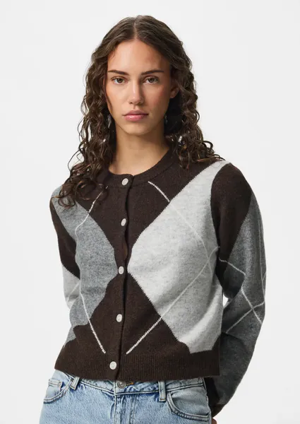Hovedbilde SALLY KNIT CARDIGAN - BRUN CHECK