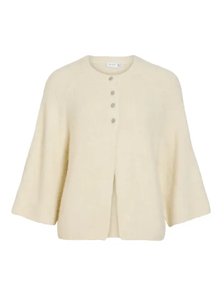 Hovedbilde BOWS 3/4 KNIT CARDIGAN M/METALL KNAPPER - CREAM