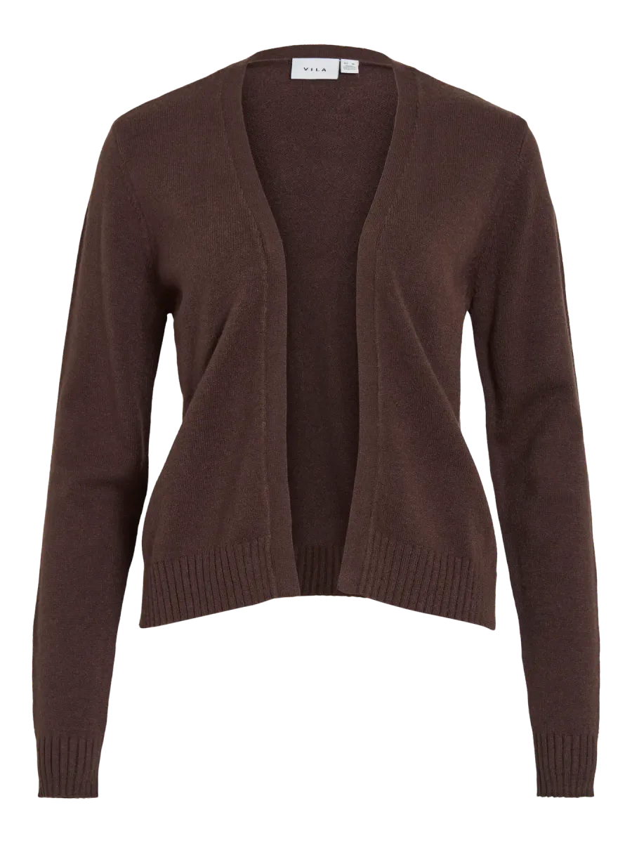VIRIL KORT CARDIGAN - BRUN