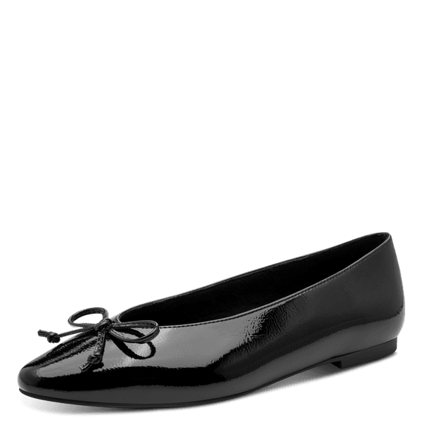 Hovedbilde BALLERINA M/SLØYFE - SORT PATENT
