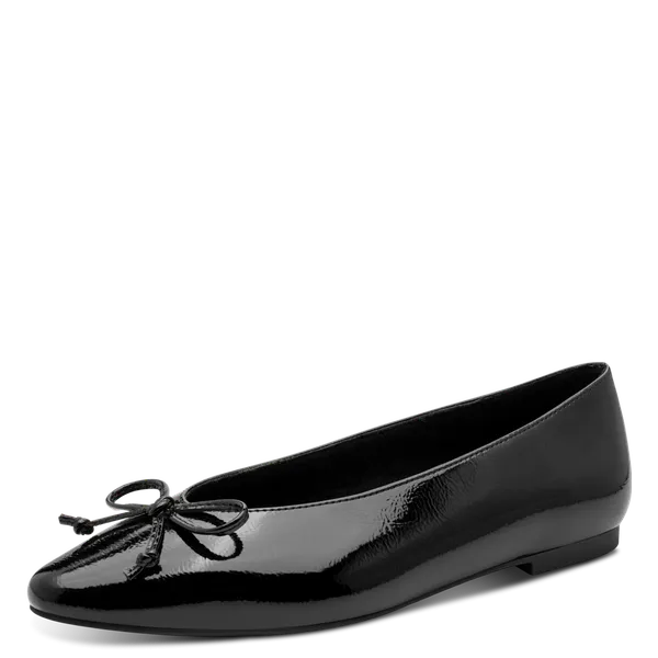 Hovedbilde BALLERINA M/SLØYFE - SORT PATENT