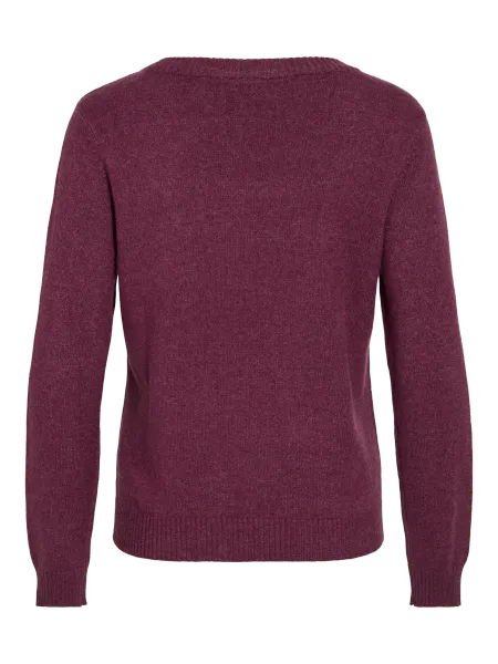Hovedbilde VIRIL GENSER O-NECK - PLOMME