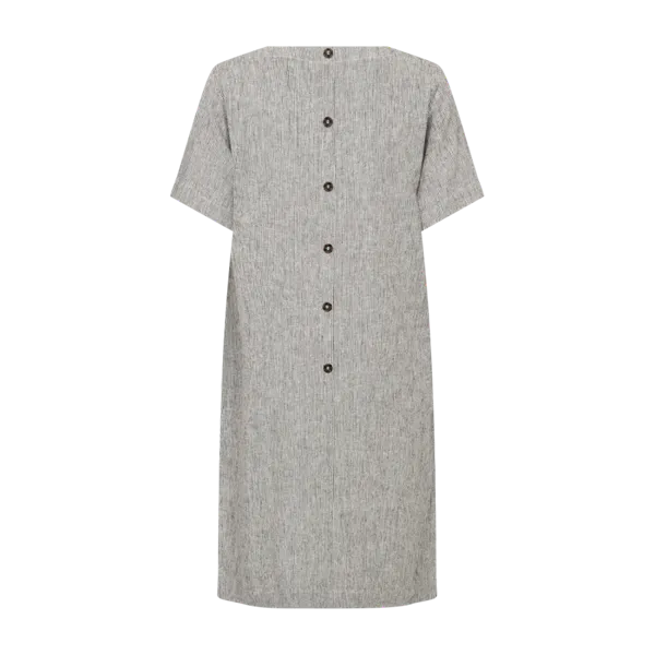 Hovedbilde LAVA KJOLE LIN/VISCOSE STRIPET - BRUN/OFFWHITE