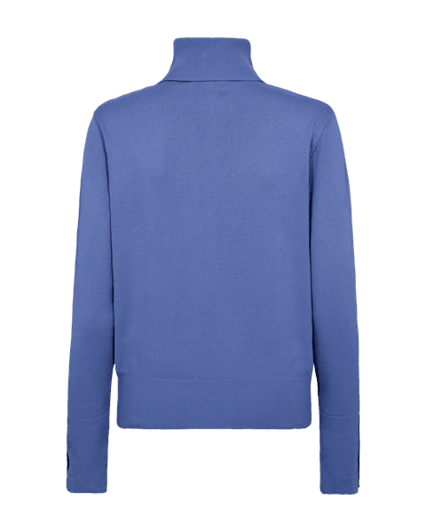 Hovedbilde KATIE POLOGENSER M/KNAPPEDEKOR - KONGEBLÅ MELERT