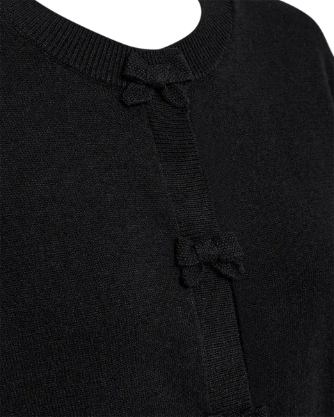 Hovedbilde TESSA CARDIGAN M/BOW - SORT