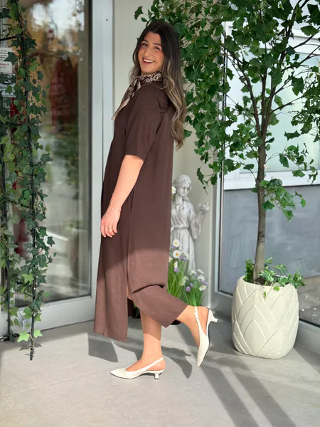 Hovedbilde LARIN LANG KJOLE - BRUN