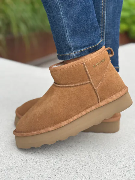 Hovedbilde PLATFORM BOOTS - COGNAC