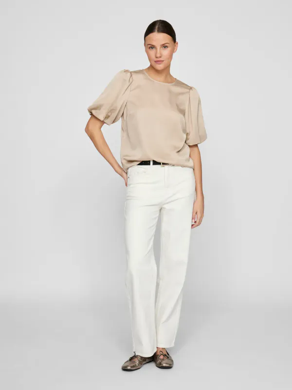 ELLETTE TOPP M/PUFFERM - CHAMPAGNE