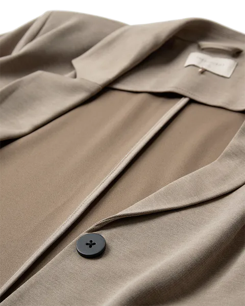 Hovedbilde NANNI RETT KORT BLAZER - TAUPE MELERT